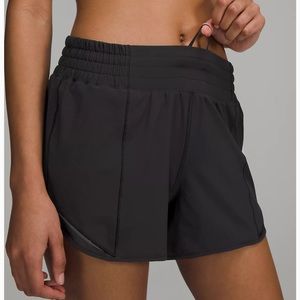 Black Lululemon Hotty Hot shorts